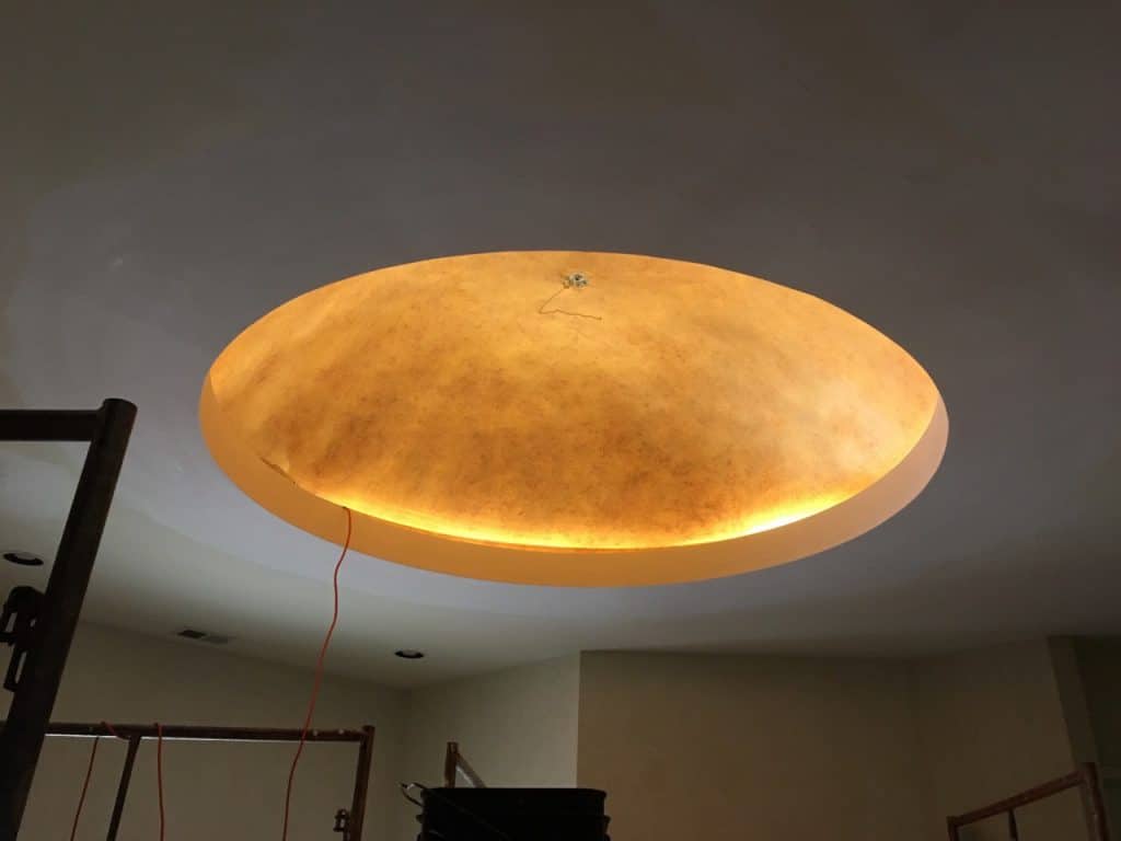 gold painted ceiling - interior home painting