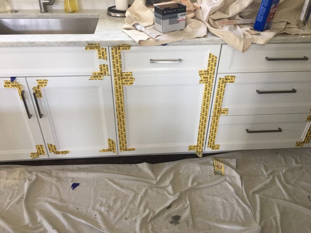 paint peeling from cabinet doors - cabinet paint refinishing
