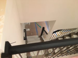 painting a handrail