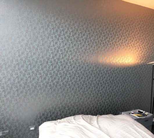 Frosted-style wallpaper for bedroom
