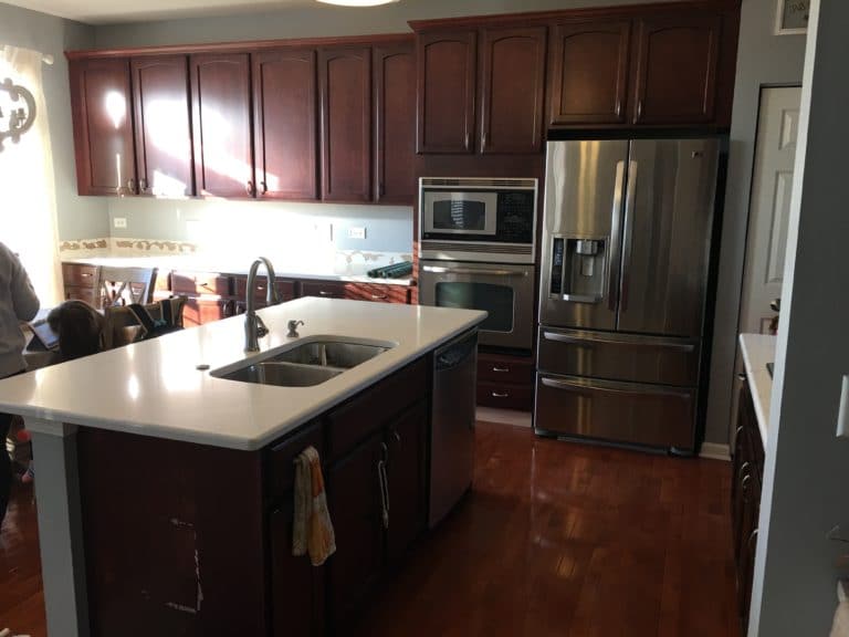 Should I Paint My Cherry Cabinets D, How To Update My Cherry Kitchen Cabinets