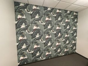 commercial wallpaper accent wall