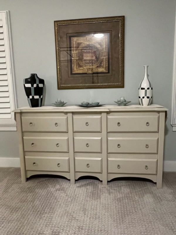 professional furniture painting - painted dresser